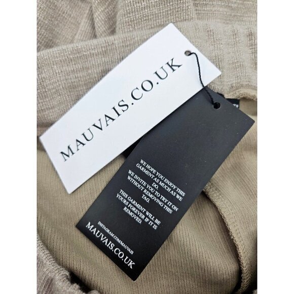 New Mauvais Taupe Premium Textured Shorts Mens 34 Beige Slim Fit Pockets - Picture 4 of 5